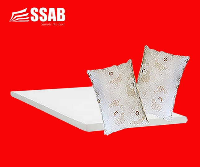 2X SWI PILLOW 3" DOUBLE FOAM UNCOVERED FOAM MATTRESS "PICK UP HERE AT SSAB MEGA STORE TOGAFUAFUA" - 1