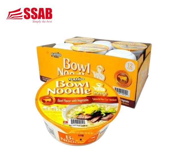 Paldo Beef Bowl Noodle 85g x 12 "PICK UP AT SSAB BARGAINS SINAMOGA ONLY" - 1