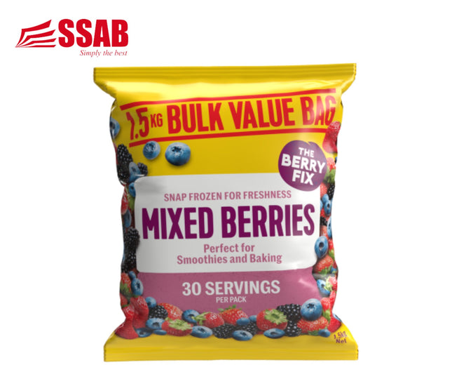 THE BERRY FIX MIXED BERRIES 1.5KG "PICK UP AT SSAB BARGAINS SINAMONGA ONLY" - 1