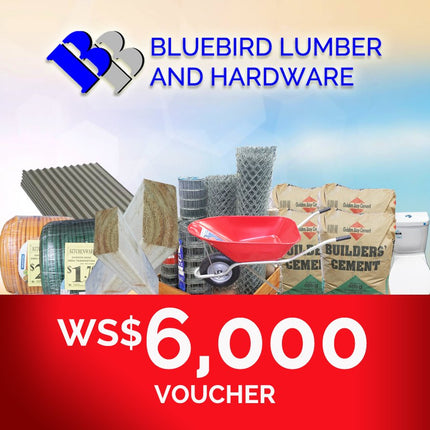 Bluebird Lumber Gift Voucher WS$6,000 "PICKUP FROM BLUEBIRD LUMBER & HARDWARE SAVAII ONLY"