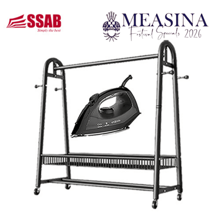 Gevi Steam Iron/Heavy Duty Cloth Rack