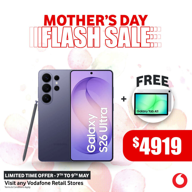 Samsung S26 Ultra 256GB + FREE Samsung A11 Tablet GWP "PICK UP FROM VODAFONE SAMOA"