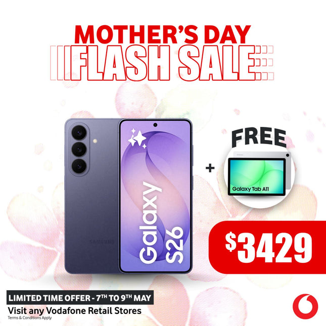 Samsung S26 256GB + FREE Samsung A11 Tablet GWP "PICK UP FROM VODAFONE SAMOA"