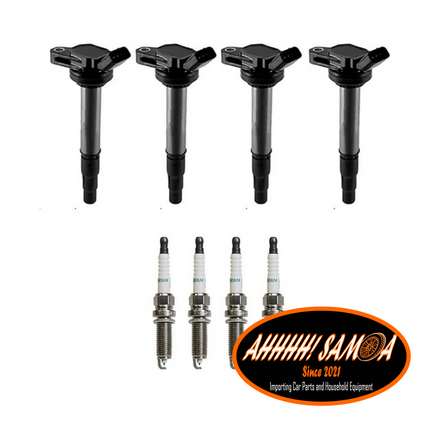 100% NEW!!! Four pieces of 14mm Iridium Spark Plugs + ANY 4PC. Coils in Stock