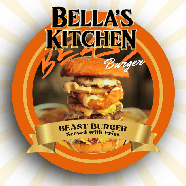 Beast Burger "PICKUP FROM BELLAS KITCHEN, TAUESE, APIA"