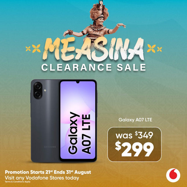 Samsung A07 LTE "PICK UP FROM VODAFONE SAMOA"
