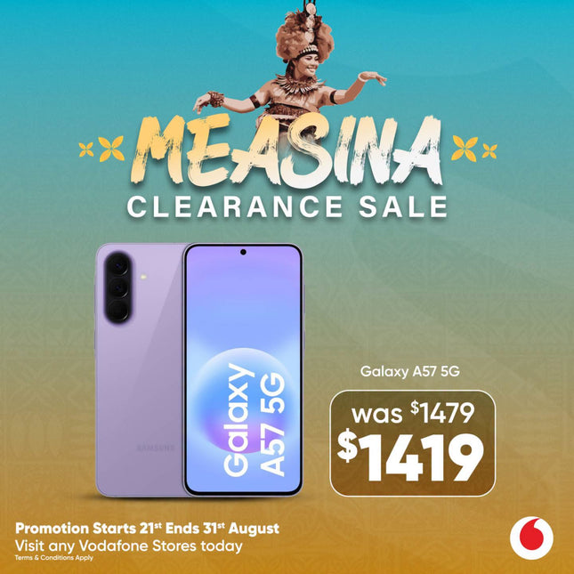 Samsung A57 5G "PICK UP FROM VODAFONE SAMOA"