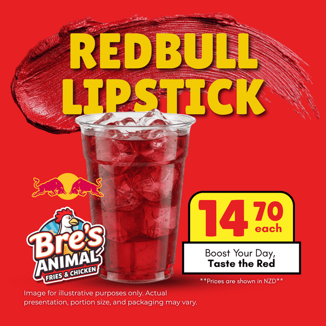 Redbull Lipstick "PICKUP FROM BRE'S ANIMAL FRIES AT VAILIMA"