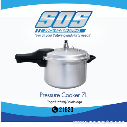 Pressure Cooker 7L "Pick Up From S.O.S LTD, Togafuafua"