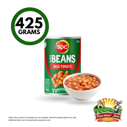 SPC Baked Beans 425g "PICKUP FROM FARMER JOE SUPERMARKET VAITELE ONLY"