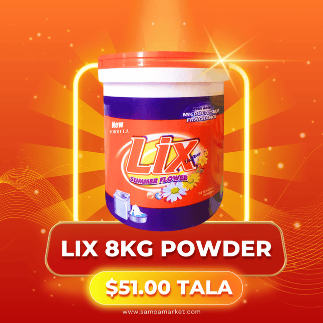 LIX Washing Powder 1 By 8kg Pail/Paelo "PICKUP FROM AH LIKI WHOLESALE"