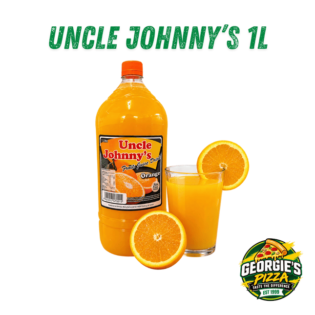 Uncle Johnny's Orange Juice 1L “PICKUP FROM GEORGIES PIZZA TAUFUSI, UPOLU”