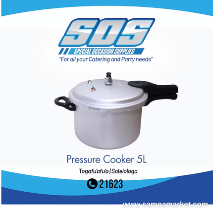 Pressure Cooker 5L "Pick Up From S.O.S LTD, Togafuafua"