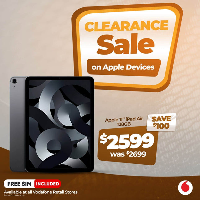 Apple 11" Ipad Air 128GB "PICK UP FROM VODAFONE SAMOA"