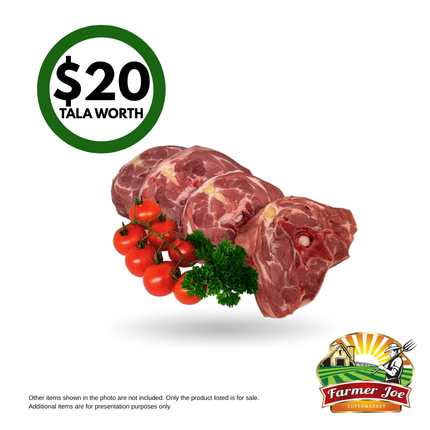 Lamb Neck Repacked $20 Tala Value "PICKUP FROM FARMER JOE SUPERMARKET VAITELE ONLY"