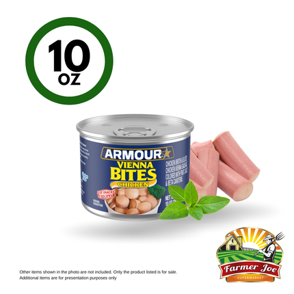 Armour Vienna Sausage Bites 10oz  "PICKUP FROM FARMER JOE SUPERMARKET VAITELE ONLY"