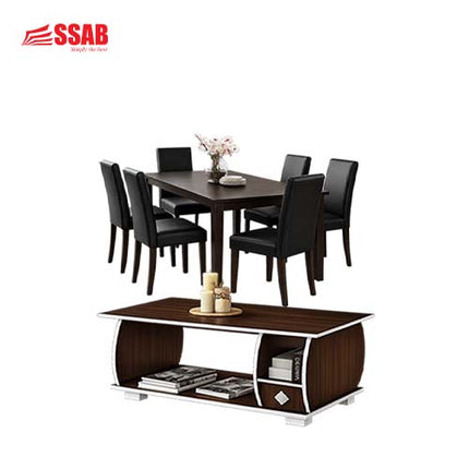 TAMI SHELTON 6-SEATER SET COFFEE TABLE