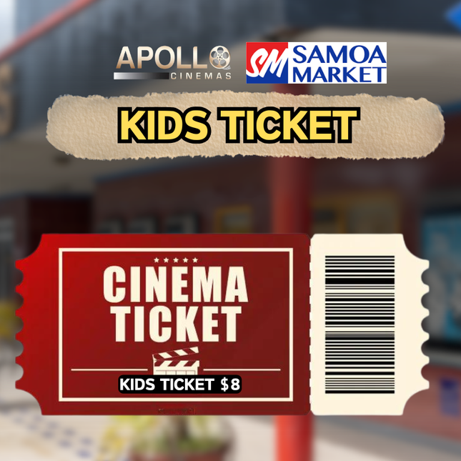 Kids Ticket - "1 X KIDS MOVIE TICKET"