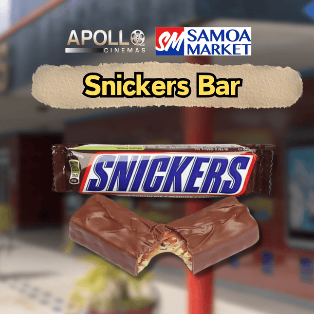 Snickers Bar - "SNACK FROM APOLLO CINEMAS"
