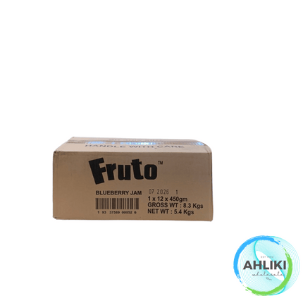 Fruto Jam Assorted 12 by 450g "PICKUP FROM AH LIKI WHOLESALE"