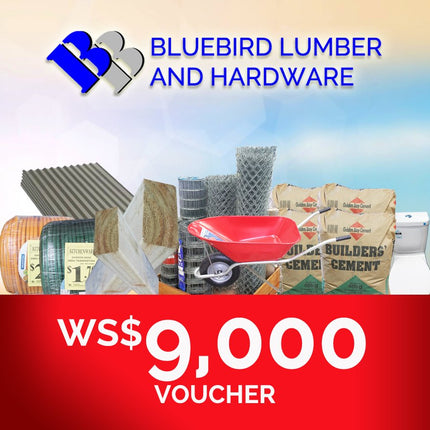 Bluebird Lumber Gift Voucher WS$9,000 "PICKUP FROM BLUEBIRD LUMBER & HARDWARE SAVAII ONLY"