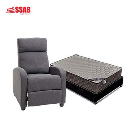 BUDGET BONNEL DOUBLE BED SET ASHLEY ELVIO ROCKER RECLINER