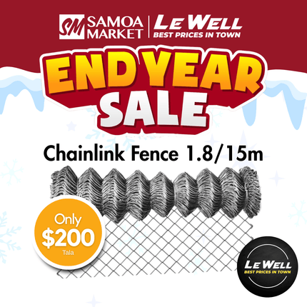 Chainlink Fence 1.8/15m (PICK UP FROM LE WELL COMPANY SAVALALO ONLY)