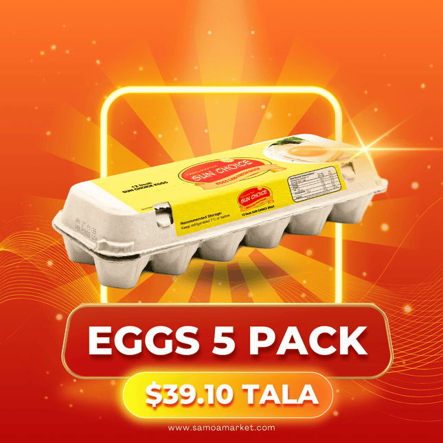 Tanumapua Fresh Eggs 5PACK x 1Doz "PICKUP FROM AH LIKI WHOLESALE"