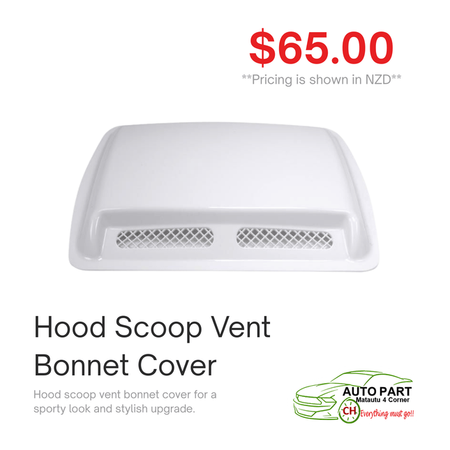 Hood Scoop Vent Bonnet Cover "PICKUP FROM AUTO PARTS, MATAUTU"