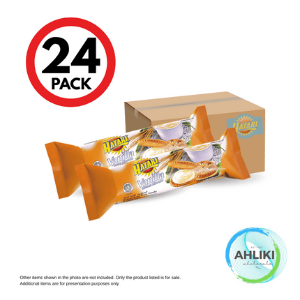 Hatari Vanilla Cream Roll 24PACK x 60g [NOT AVAIL AT HQ] "PICKUP FROM AH LIKI WHOLESALE"