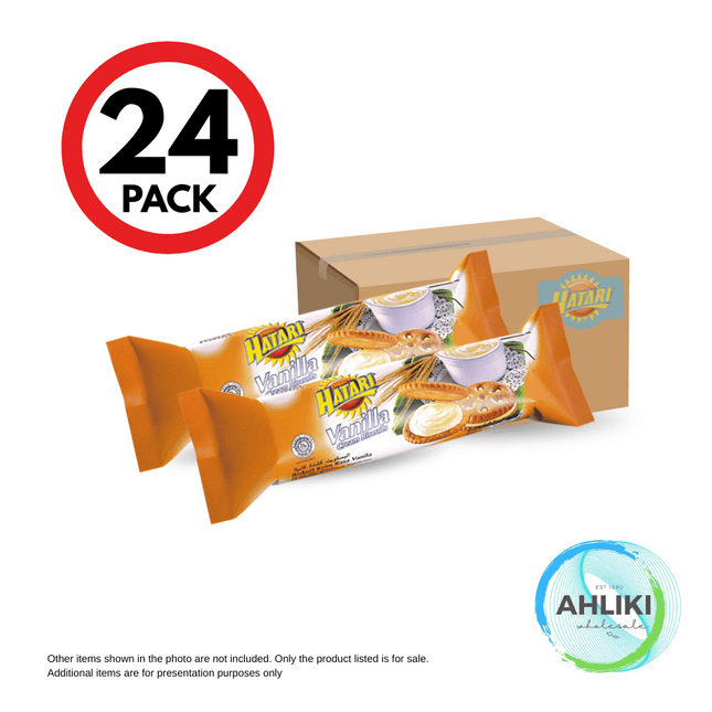 Hatari Vanilla Cream Roll 24PACK x 60g [NOT AVAIL AT HQ] "PICKUP FROM AH LIKI WHOLESALE"