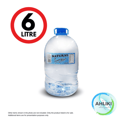 Natural Samoa Water 6 Litre Bottle [NOT AVAIL AT SALELOLOGA BRANCH] "PICKUP FROM AH LIKI WHOLESALE"