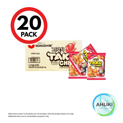 TAKO Chips Snacks Case 60g x 20PACK  "PICKUP FROM AH LIKI WHOLESALE"