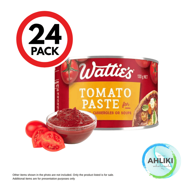 Watties Tomato Paste Case of 24PACK x 130g [SORRY, SOLD OUT] "PICKUP FROM AH LIKI WHOLESALE"