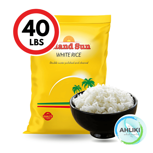 Island Sun Rice 40lb Yellow Bag "PICKUP FROM AH LIKI WHOLESALE"