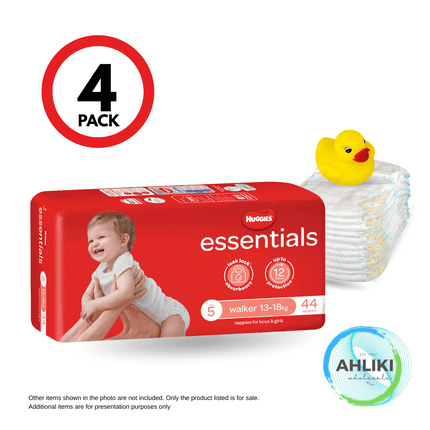 Huggies Nappy Walker Essential SIZE5 44 x 4PACK - 21036 "PICKUP FROM AH LIKI WHOLESALE"
