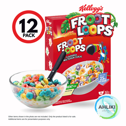 Kelloggs Fruit Loops 12PACK x 350g - (20516) [NOT AVAIL AT SALELOLOGA BRANCH] "PICKUP FROM AH LIKI WHOLESALE"