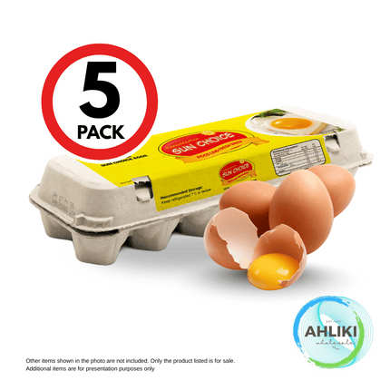 Tanumapua Fresh Eggs 5PACK x 1Doz  "PICKUP FROM AH LIKI WHOLESALE"