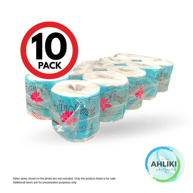 Soft & Gentle Toilet Paper Rolls 10PACK (450sheets 2ply) "PICKUP FROM AH LIKI WHOLESALE"