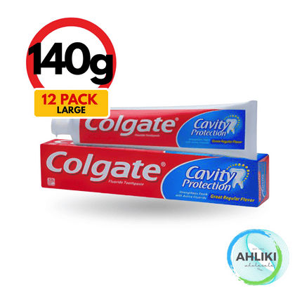 Colgate Regular Toothpaste 12PACK x 140g (95mls) "PICKUP FROM AH LIKI WHOLESALE"