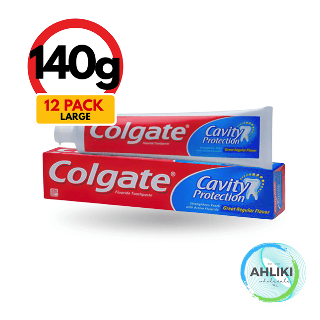 Colgate Regular Toothpaste 12PACK x 140g (95mls) "PICKUP FROM AH LIKI WHOLESALE"