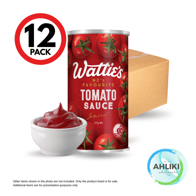 Watties Tomato Sauce Refill 12PACK x 575g "PICKUP FROM AH LIKI WHOLESALE"