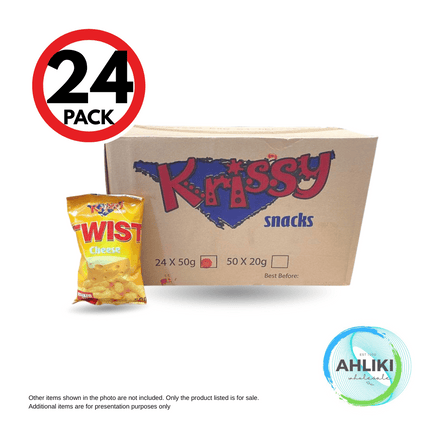 Krissy Snacks Chips 24PACK x 50g Assorted [NOT AVAIL AT SALELOLOGA BRANCH] "PICKUP FROM AH LIKI WHOLESALE"