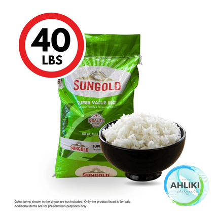 Sungold White Rice Short Grain 40lb "PICKUP FROM AH LIKI WHOLESALE"