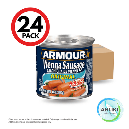 Armour Chicken Vienna Can Sausages 24PACK 4.75oz-5oz "PICKUP FROM AH LIKI WHOLESALE"