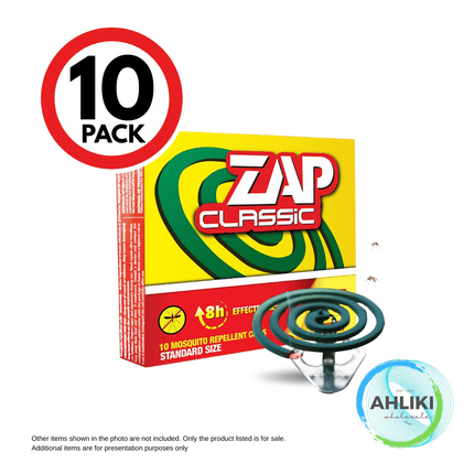 Zap Mosquito Coil Classic 10PACK Double Coil [NOT AVAIL AT SALELOLOGA BRANCH] "PICKUP FROM AH LIKI WHOLESALE"