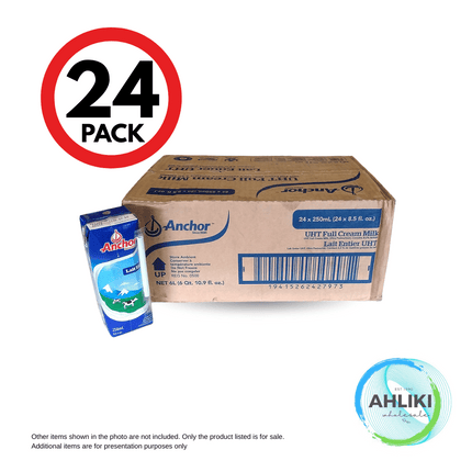 Anchor Regular Milk 24PACK X 250mls Smalll Pack Milk / Pepa Susu Laitiiti [SORRY, SOLD OUT] "PICKUP FROM AH LIKI WHOLESALE"