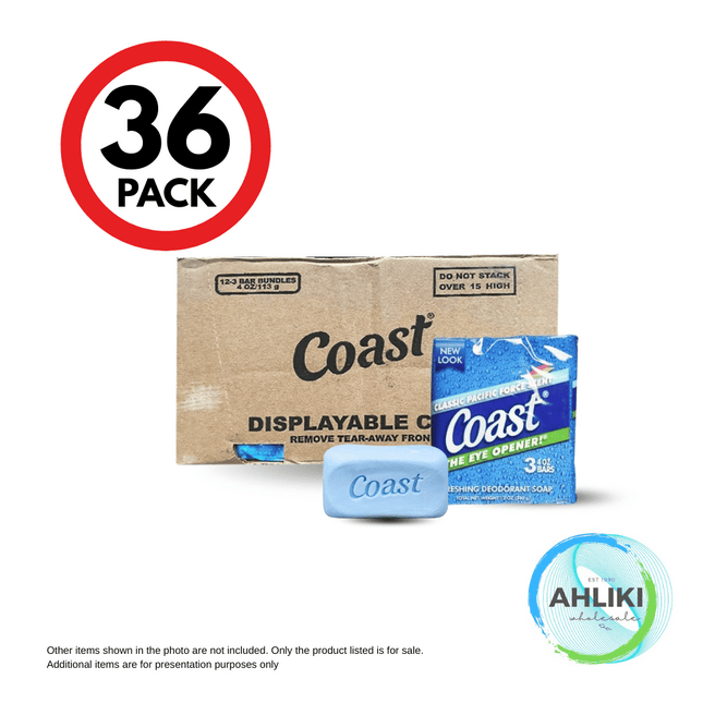 Coast Bar Soap 36PACK  "PICKUP FROM AH LIKI WHOLESALE"