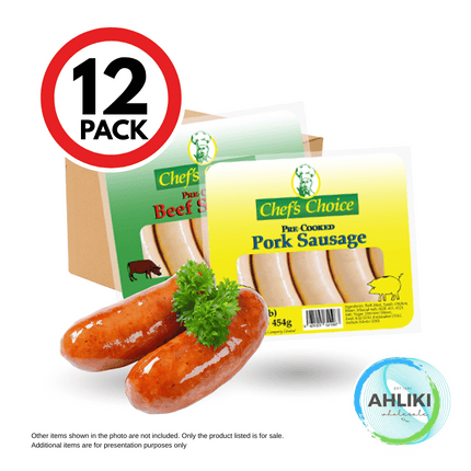 Top Chef Precooked Sausages 12PACK x 1LB "PICKUP FROM AH LIKI WHOLESALE"