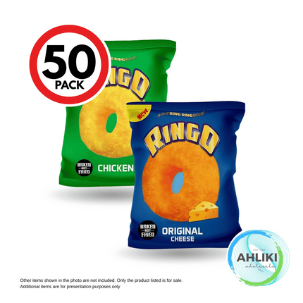 Ringo Cheese Snacks Full Case 20g x 50 "PICKUP FROM AH LIKI WHOLESALE"